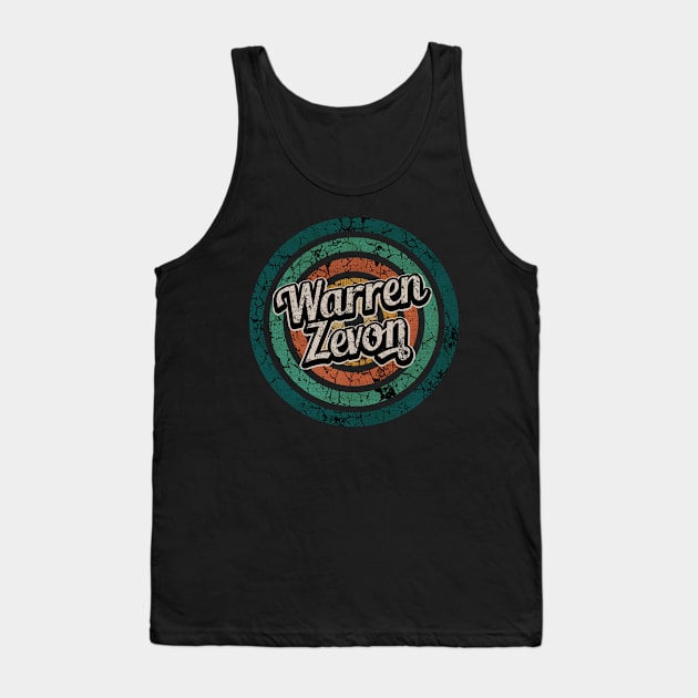 Warren Zevon // Retro Circle Crack Vintage Tank Top by People Mask